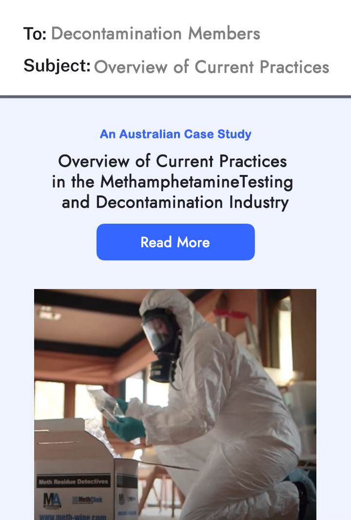 Overview of Current Practices in the MethamphetamineTesting and Decontamination Industry